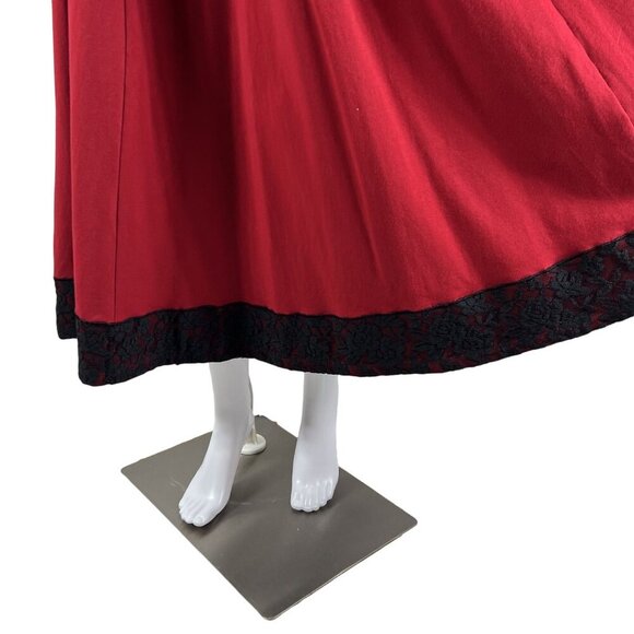 eShakti 14 Dress Artfully Floral Embroidered Ruched I Love Lucy Audrey Hepburn - Picture 12 of 16